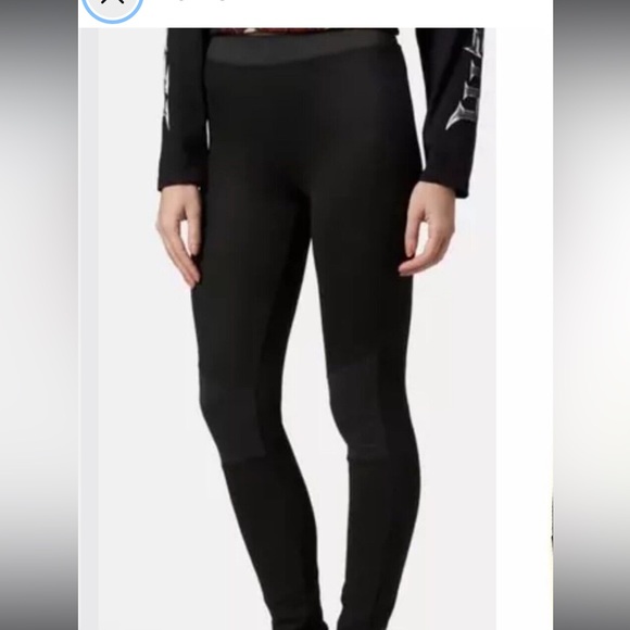Women’s TOPSHOP Black Biker Knee Ponte Leggings! - Picture 3 of 8